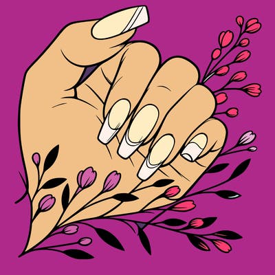 nails with french tip