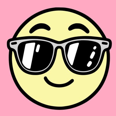emoji with sunglasses