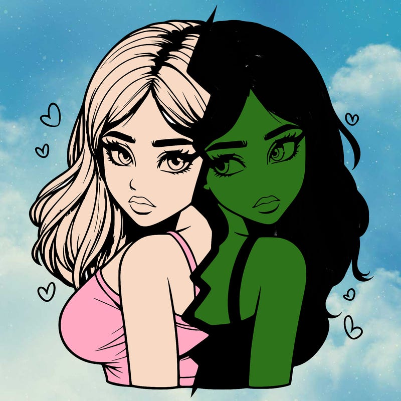 realistic girl split