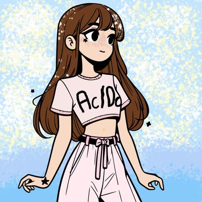 girl in a cute crop top