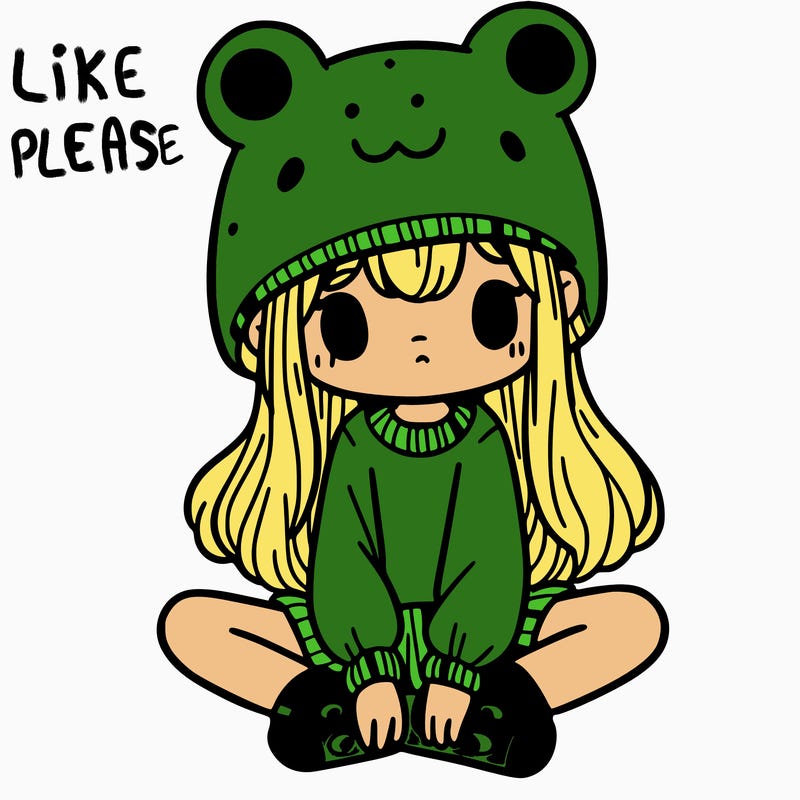 a girl wearing a frog hat and some frog socks
