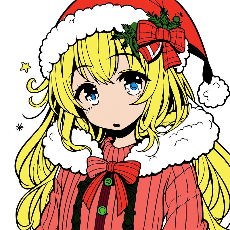 anime christmas girl