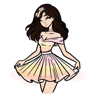 woman in skirt