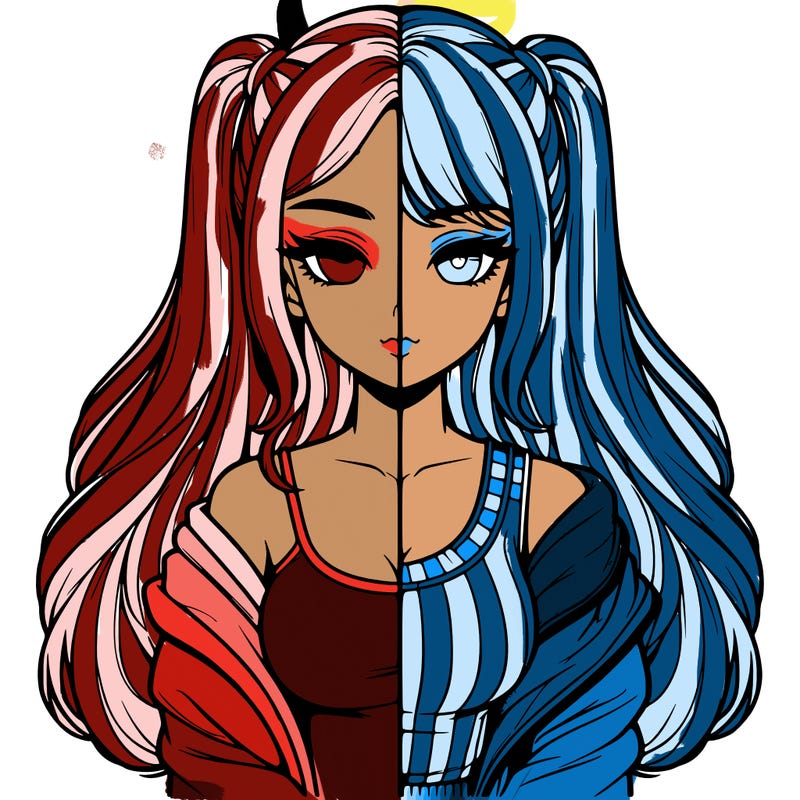 realistic girl split