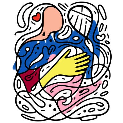 self love abstract art