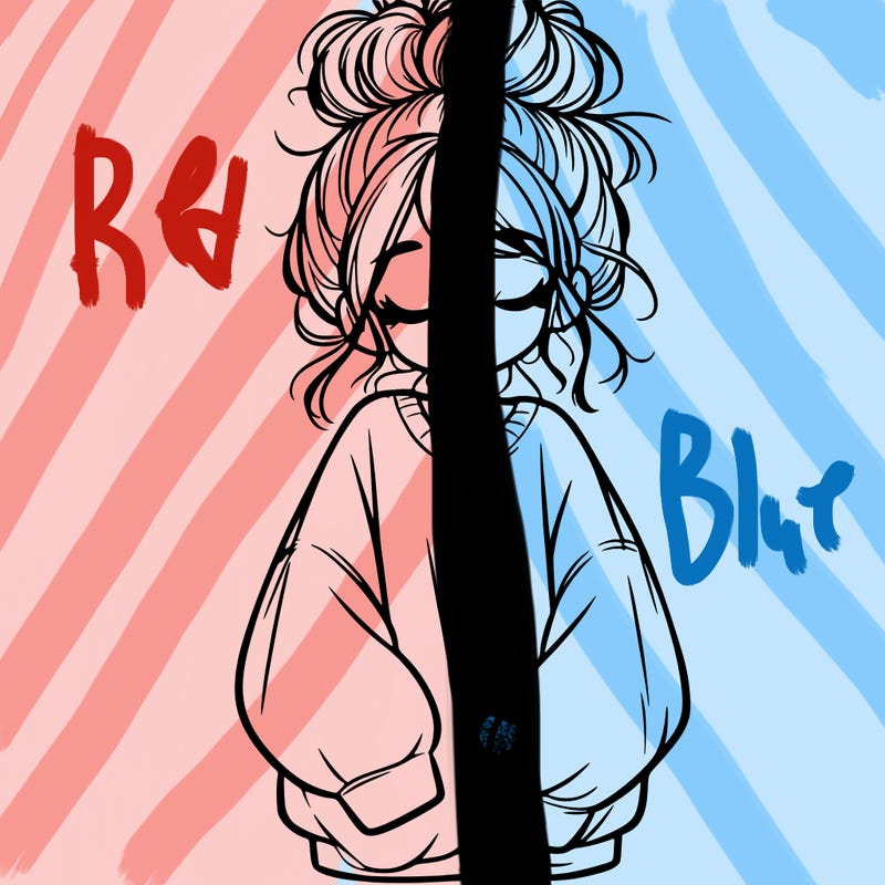 girl with baggy sweatshirt and messy bun