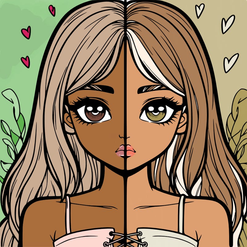 realistic girl split