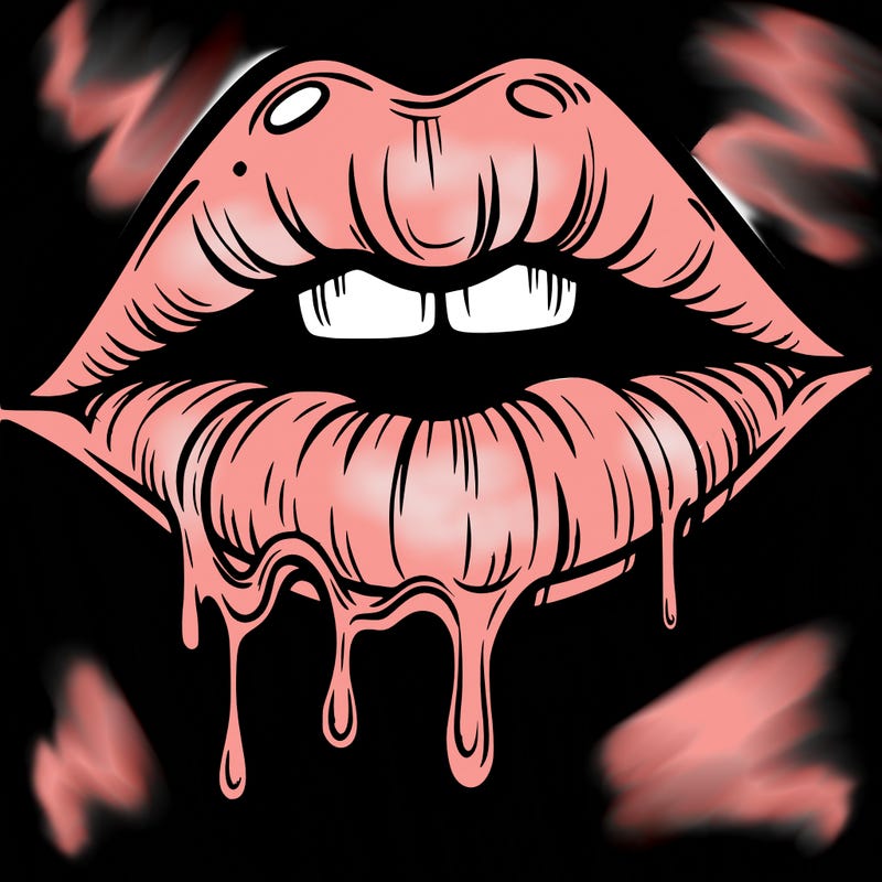 lips that look realistic and drip