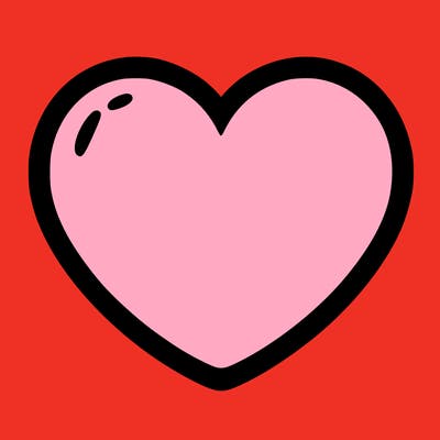 a blank heart