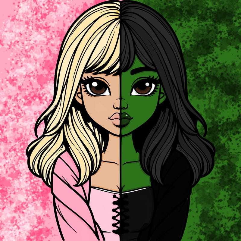 realistic girl split