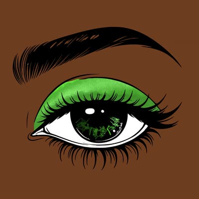 eye closed realistic