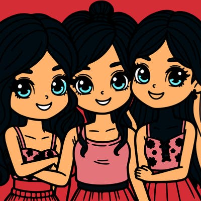 3 best friends girls