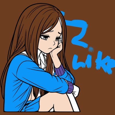 a realistic girl with depression