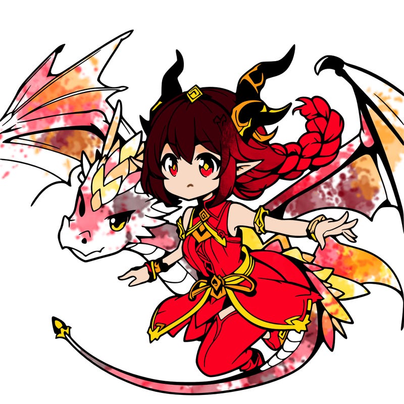 dragon anime girl