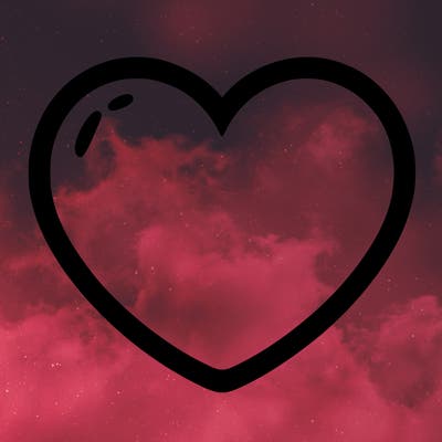 a blank heart