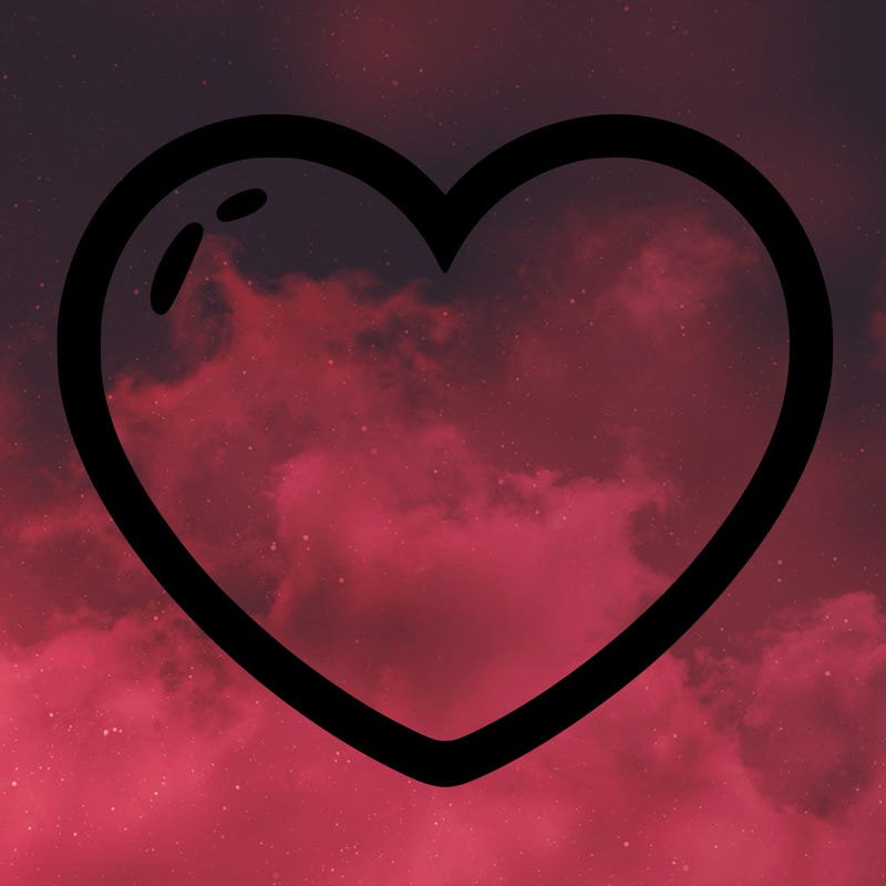 a blank heart