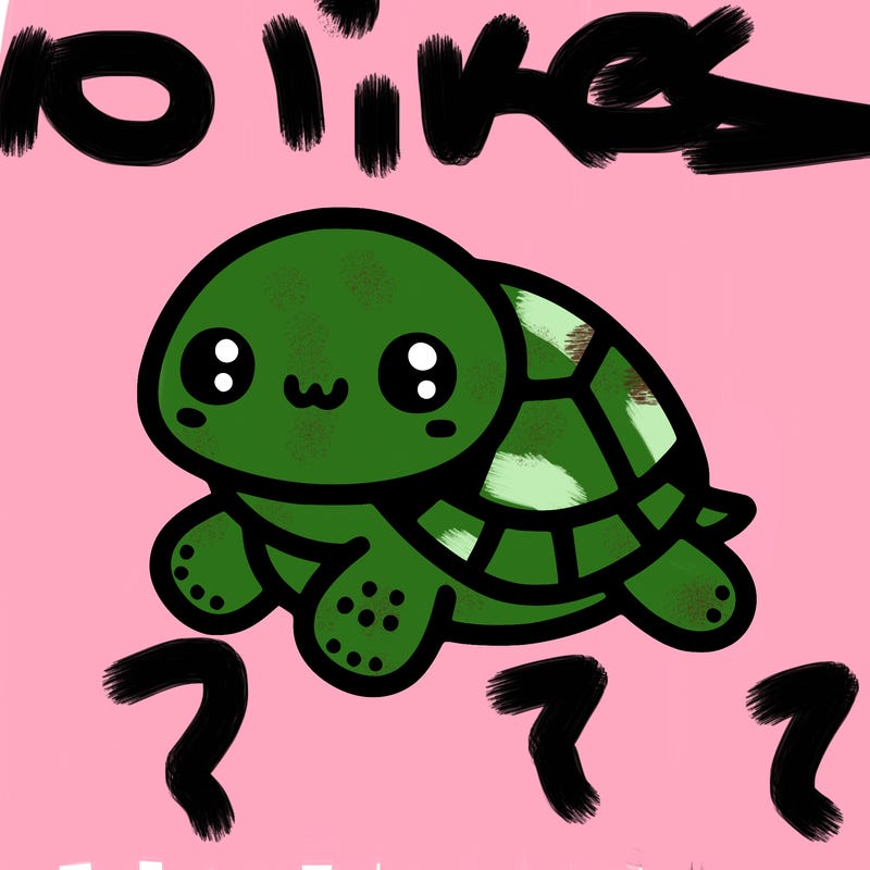 cute simple little turtle