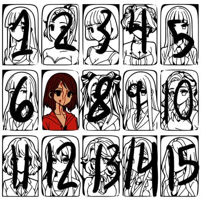 girls that look diffrent anime