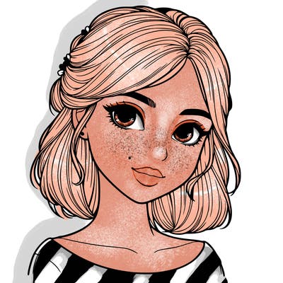 a realistic girl
