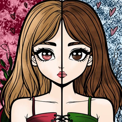 realistic girl split