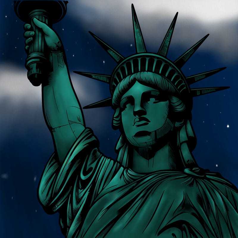 realistic statue of liberty