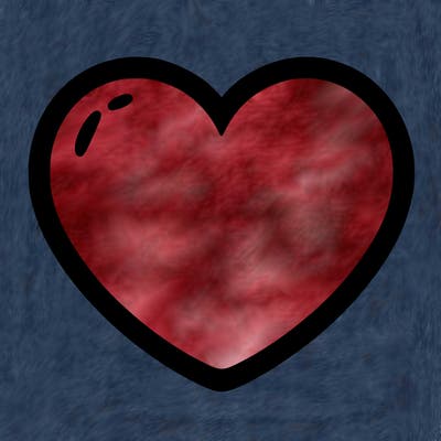 a blank heart
