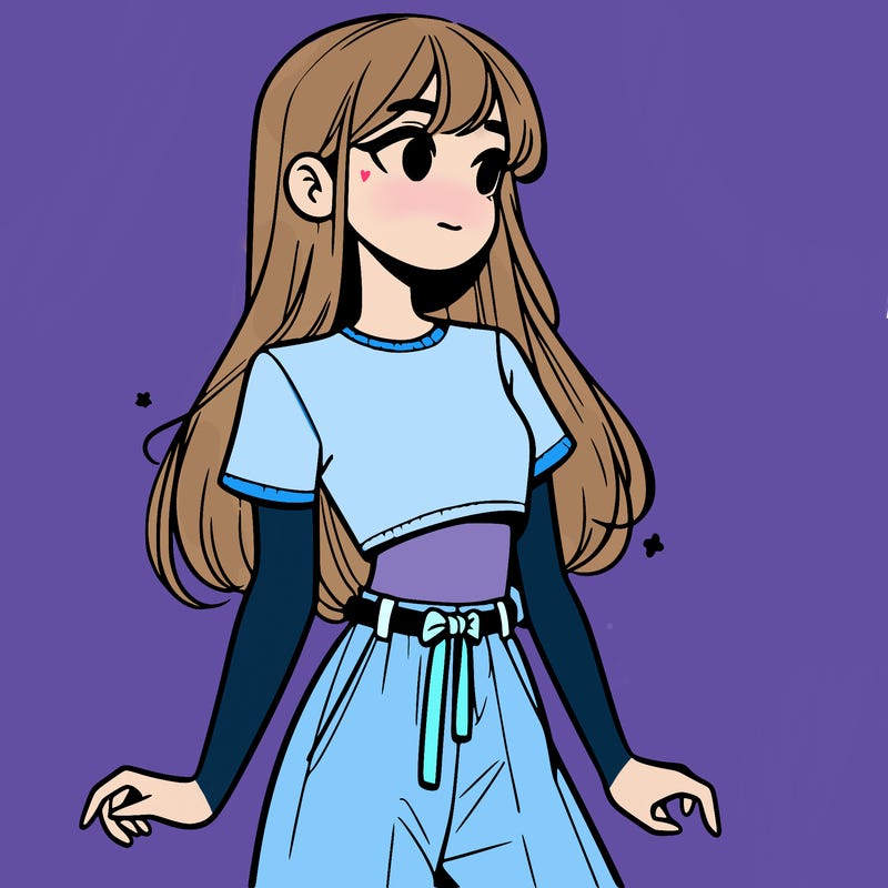 girl in a cute crop top