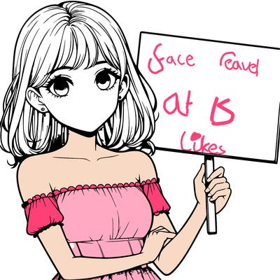 realistic pretty girl holding blank sign