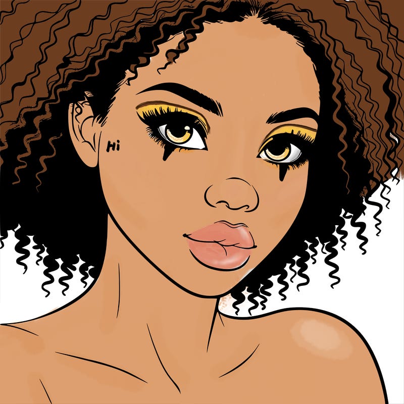 realistic black girl