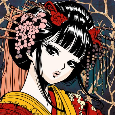 manga geisha detail