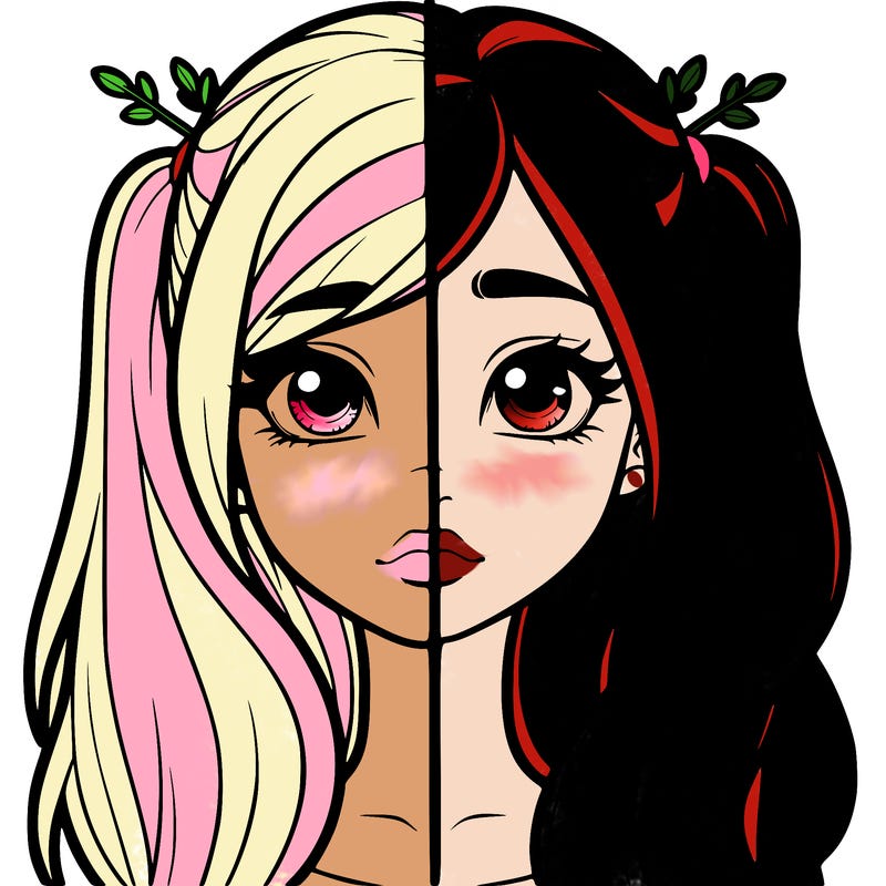 realistic girl split