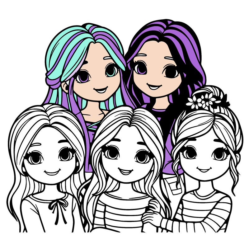 group of girl friends