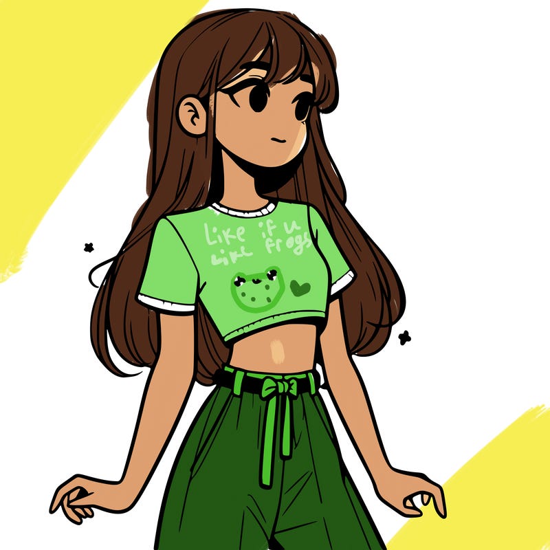 girl in a cute crop top