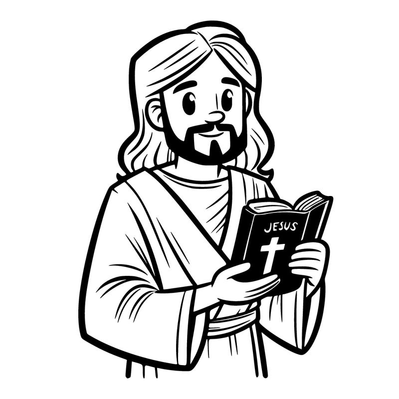 jesus with the bible