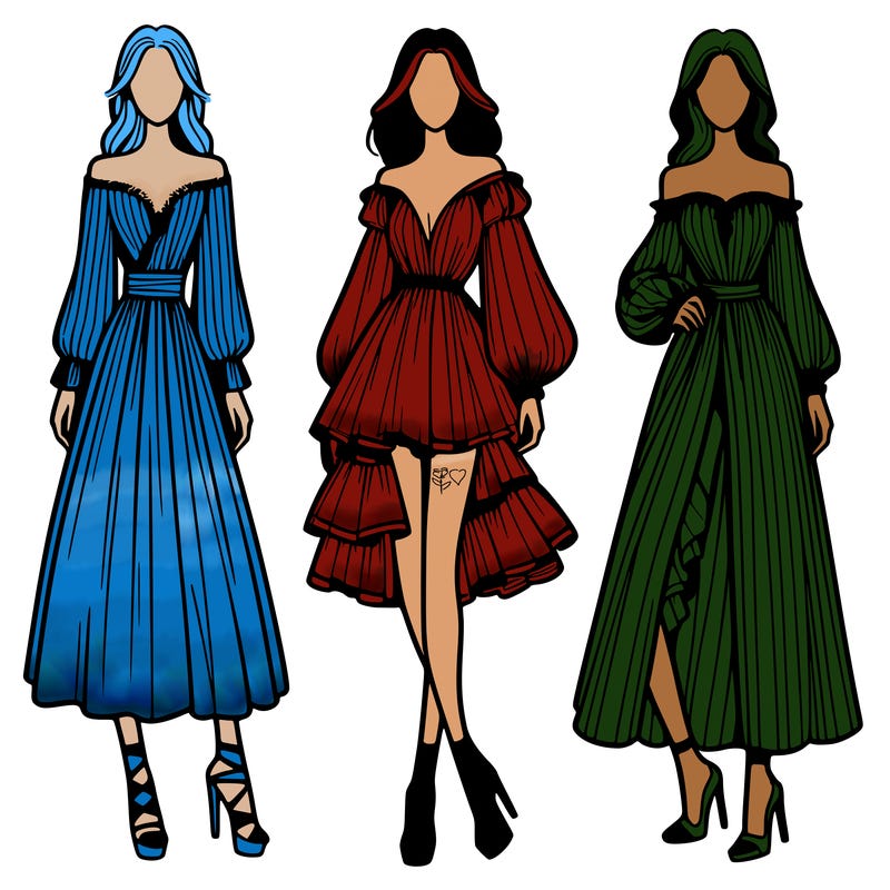 fashion models dresses