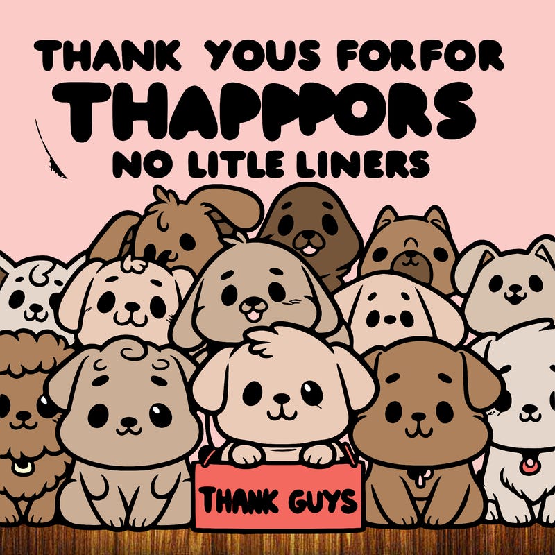 thank you guys for all your support dog