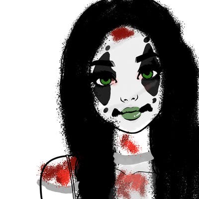 realistic girl with braids