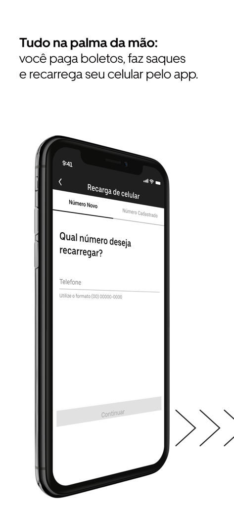 Schermata dello smartphone che mostra la funzione di ricarica mobile nell'app Uber Conta