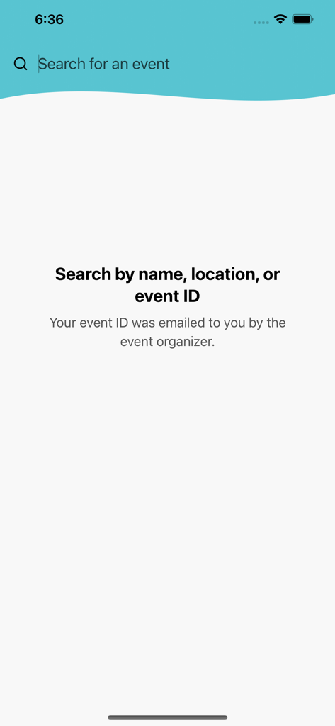 Minitab President's Club 2025 - Event search screen in the Minitab President's Club app allowing users to find events by name, location, or event ID