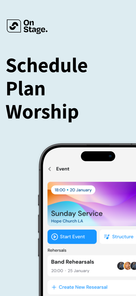 OnStage - Plan & Worship - Productivity App | MWM