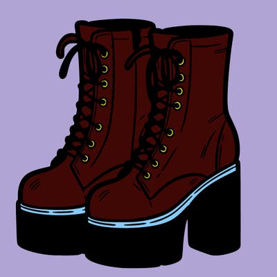 boots with a heel bottom