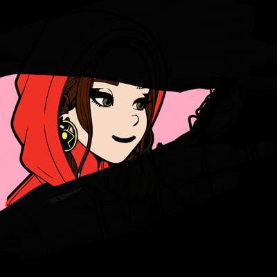 a realistic girl, spray painting