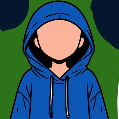 faceless girl in hoodie