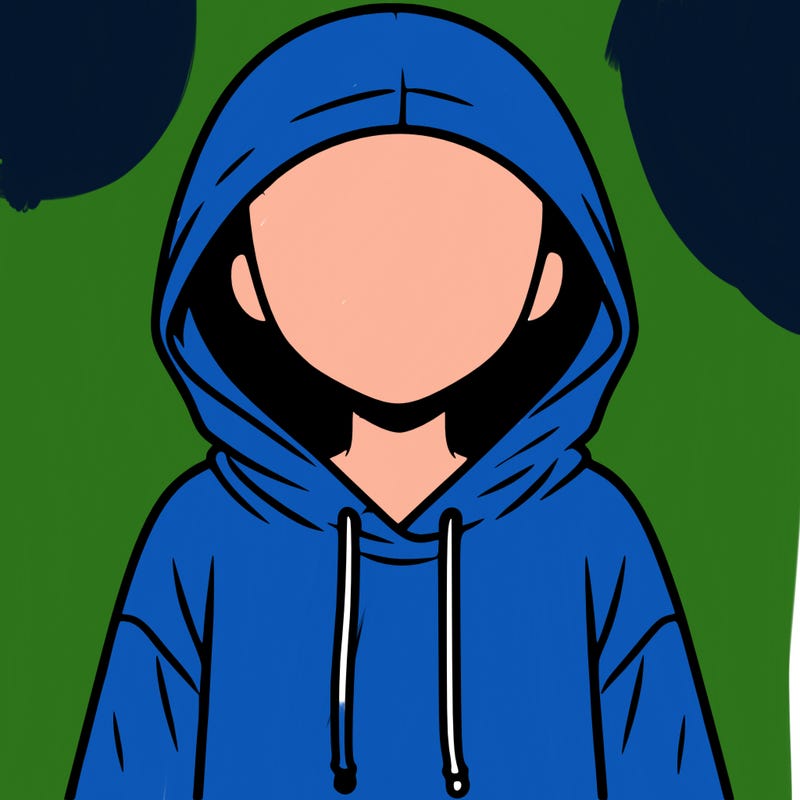 faceless girl in hoodie