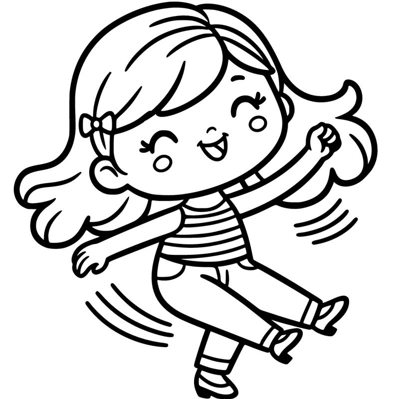 a girl dancing