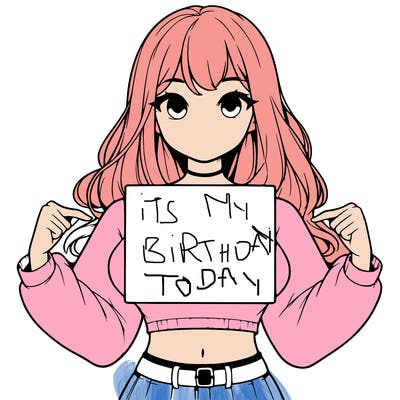 girl holding a blank sign in a long sleeve crop top