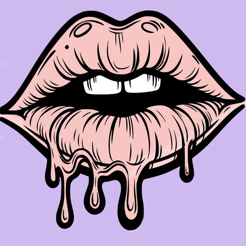 lips that look realistic and drip