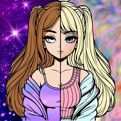 realistic girl split