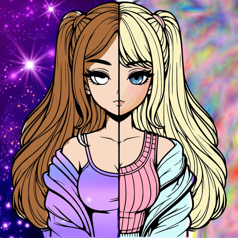 realistic girl split