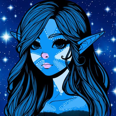 elf girl realistic dark fantasy